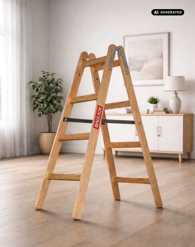 Drabina drewniana dla malarza montera i ekipy remontowej Baulich 2x4
