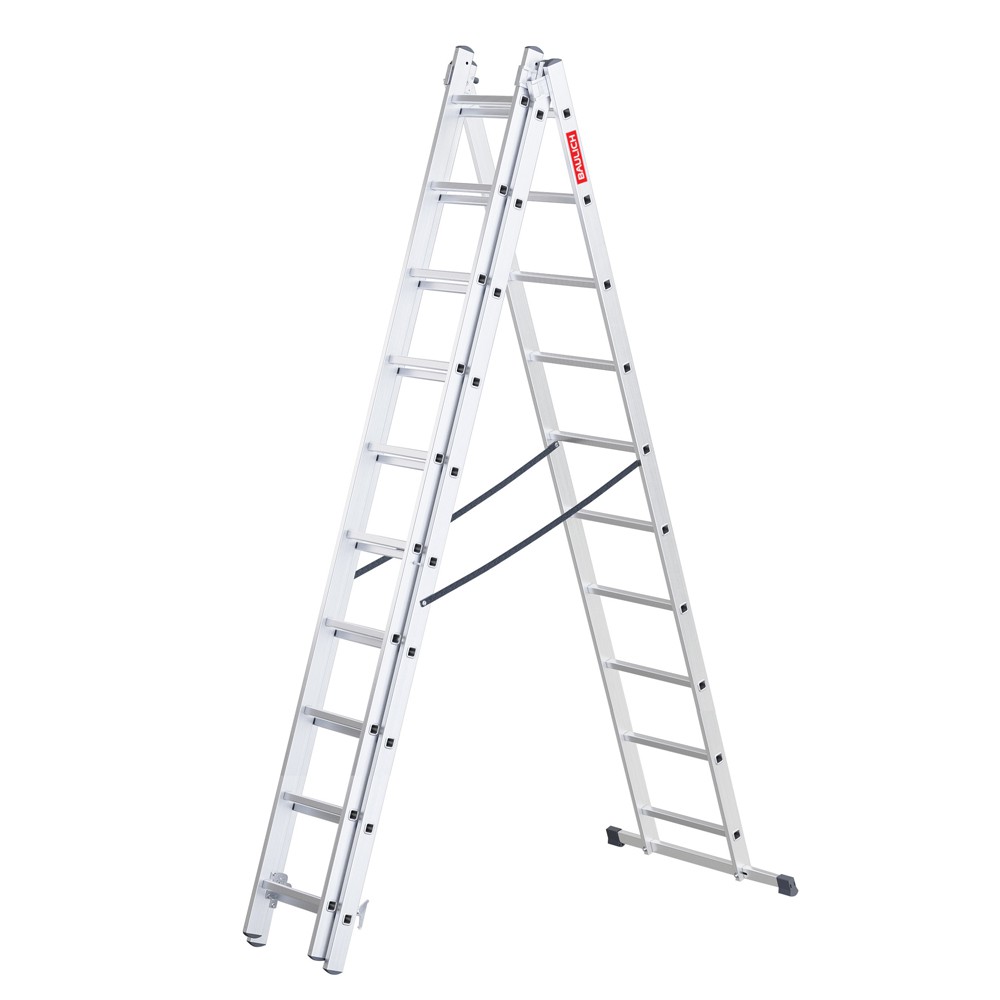 Możliwości ustawienia drabiny aluminiowej Baulich 3x10